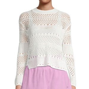 NWT Solid & Striped Max Crochet Knit Sweater - XS